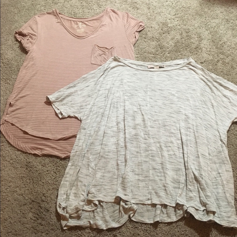 2 shirts soft & sexy American eagle & forever 21